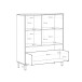 Kommode >MILLES< in Terrakotta - 103,9x124,8x41,5cm (BxHxT)