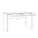 Schreibtisch >MILLES < in Sandfarbig - 124,8x77,3x53,1cm (BxHxT)