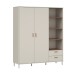 Drehtürenschrank >MILLES < in Sandfarbig / Terrakotta - 168,4x201,6x52,9 (BxHxT)