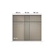 Drehtürenschrank >Acero< in alpinweiß / Spiegel - 226x210x54 (BxHxT)