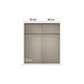 Drehtürenschrank >Acero< in Eiche Artisan / Spiegel - 181x210x54 (BxHxT)