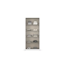 Drehtürenschrank >Acero< in Spiegel / Eiche Artisan - 91x210x41 (BxHxT)