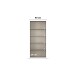 Drehtürenschrank >Acero< in Spiegel / Eiche Artisan - 91x210x41 (BxHxT)