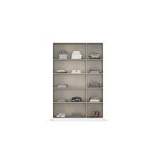 Drehtürenschrank >Acero< in Spiegel / Eiche Artisan - 136x210x41 (BxHxT)