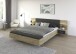 Bettanlage >Mosbach< in Eiche Artisan / basalt / grau - 265x93x245 (BxHxT)