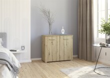 Kommode >Mosbach< in Eiche Artisan, Holzwerkstoff -...