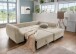 Polsterecke >Allin< Bettfunktion, beige / grau-braun, Cord - 250x66x190cm (BxHxT)