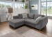 Polsterecke >Allin< Schlaffunktion, grau / silber , Cord - 250x66x190cm (BxHxT)