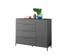 Sideboard >Santorin< inkl. Gestell, in Anthrazit -...