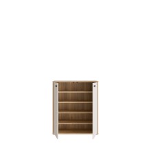Kommode >KENDRAY< in Mauvelle Eiche Dekor / Sand - 83,7x98,3x34,9cm (BxHxT)