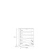 Kommode >KENDRAY< in Mauvelle Eiche Dekor / Sand - 83,7x98,3x34,9cm (BxHxT)