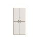 Schuhschrank >KENDRAY< in Mauvelle Eiche Dekor / Sand - 83,7x191,1x34,9 (BxHxT)