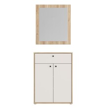 Garderoben-Set >KENDRAY< (2er-Set) in Eiche Dekor /...