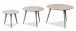 Beistelltisch >Oslo< in bianco, Wildeiche - 45x60cm (HxD)