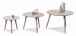 Couchtisch >Oslo< in bianco, Wildeiche massiv - 50x75cm (HxD)