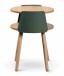Beistelltisch >Sandro< in Eiche Dekor / grün, MDF Dekor Eiche - 55x40cm (HxD)