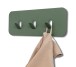 Garderobenleiste >Tilly< in grün, Metall  - 30x10x3cm (BxHxT)