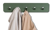 Garderobenleiste >Tilly< in grün, Metall - 50x10x3cm (BxHxT)