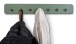 Garderobenleiste >Tilly< in grün, Metall - 70x10x3cm (BxHxT)