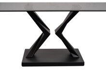 Couchtisch >Tara< in schwarz, Metalls/MDF/Glas -...