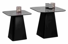 Satztisch >Lissi< (2er-Set) in schwarz, Metall - 50x46x50cm (BxHxT)