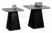 Satztisch >Lissi< (2er-Set) in schwarz, Metall - 50x46x50cm (BxHxT)