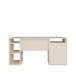 Schreibtisch >TEZAUR< in sandfarbig - 160x75,7x72cm (BxHxT)
