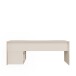 Schreibtisch >TEZAUR< in sandfarbig - 200x75,7x121,8cm (BxHxT)