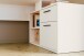 Schreibtisch >TEZAUR< in sandfarbig - 200x75,7x121,8cm (BxHxT)