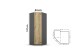 Eckkleiderschrank >Butte< in Eiche Artisan Dekor / grau - 176x197x176 (BxHxT)