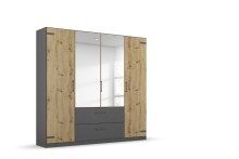 Drehtürenschrank >Butte< in Eiche Artisan...