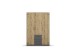Drehtürenschrank >Butte< in Eiche Artisan Dekor / grau - 136x197x55 (BxHxT)