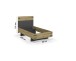 Bett >Butte< in grau metallic / Eiche Artisan Dekor - 95x101x207 (BxHxT)