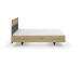 Bett >Butte< in grau metallic / Eiche Artisan Dekor - 145x101x207 (BxHxT)