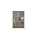 Schlafzimmer-Set >Butte< (3-teilig) in grau metallic / Eiche Artisan Dekor