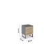 Schlafzimmer-Set >Butte< (3-teilig) in grau metallic / Eiche Artisan Dekor
