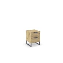 Nachtkommode >Aditio Box< in Eiche Artisan Dekor -...