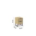 Nachtkommode >Aditio Box< in Eiche Artisan Dekor - 40x53x44 (BxHxT)