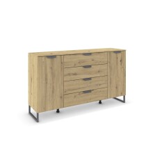 Sideboard >Aditio Box< in Eiche Artisan Dekor,...