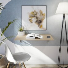 Klapptisch >Wandklapptisch< in Canadian Eiche Dekor - 78x21x50 (BxHxT)