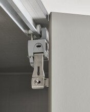 Falttürenschrank >OXFORD< in GRAPHIT - 100x216x58cm (BxHxT)