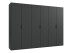 Falttürenschrank >OXFORD< in GRAPHIT - 300x216x58cm (BxHxT)