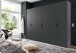 Falttürenschrank >OXFORD< in GRAPHIT - 300x236x58cm (BxHxT)