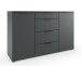 Sideboard >OXFORD< in GRAPHIT - 135x84x41cm (BxHxT)