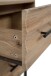 Nachtkonsole >Falun< in Artisan/Eiche 3D-Fronten in Wellenoptik - 40x55x39cm (BxHxT)