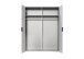 Falttürenschrank >OXFORD< in WEISS mit Spiegel - 200x216x58cm (BxHxT)