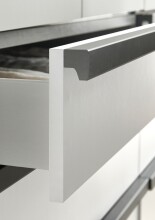 Falttürenschrank >OXFORD< in WEISS mit Spiegel - 100x216x58cm (BxHxT)