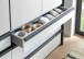 Falttürenschrank >OXFORD< in WEISS mit Spiegel - 100x236x58cm (BxHxT)
