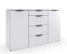 Sideboard >OXFORD< in WEISS - 135x84x41cm (BxHxT)