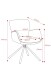 Armlehnstuhl >Molivo< (2er-Set) in anthrazit/schwarz Chenille-Optik - 58x84x64 (BxHxT)